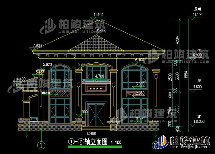 正立面图